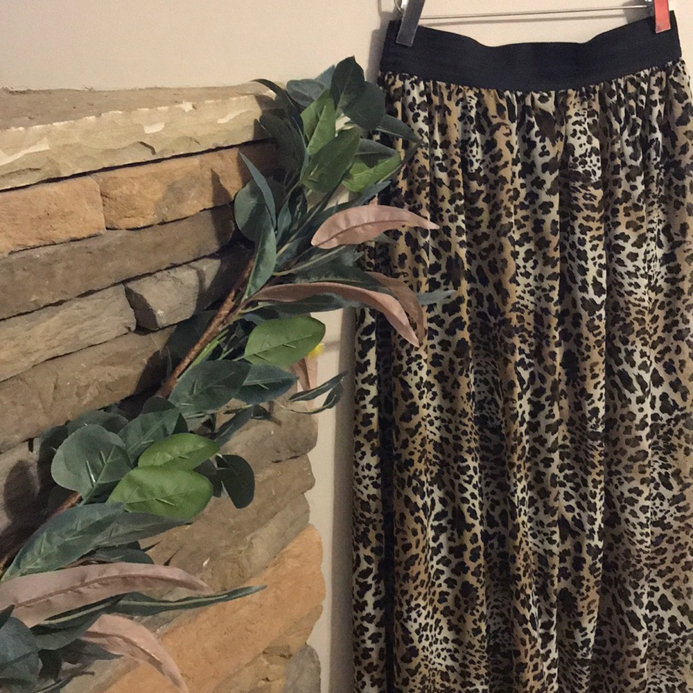 Maxi Skirt | Cheetah Print